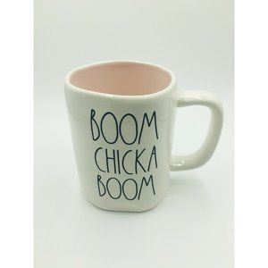 Rae Dunn Mug "Boom Chicka Boom" Easter Coffee Cup Yellow Inside
